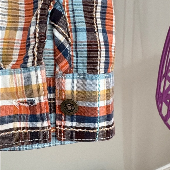 Alfred Dunner Colorful  Button Down Shirt with Embroidered Stitching - Picture 7 of 11